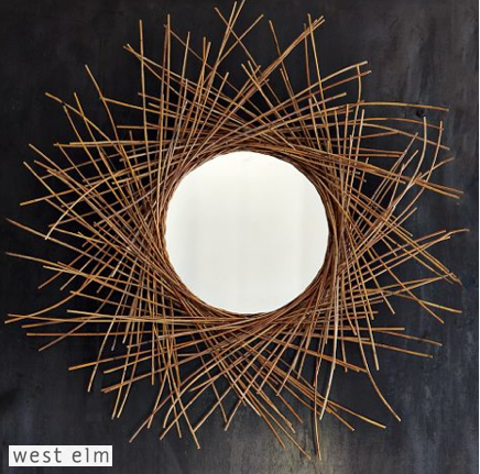 twig starburst mirror via West Elm twig starburst mirror via West Elm