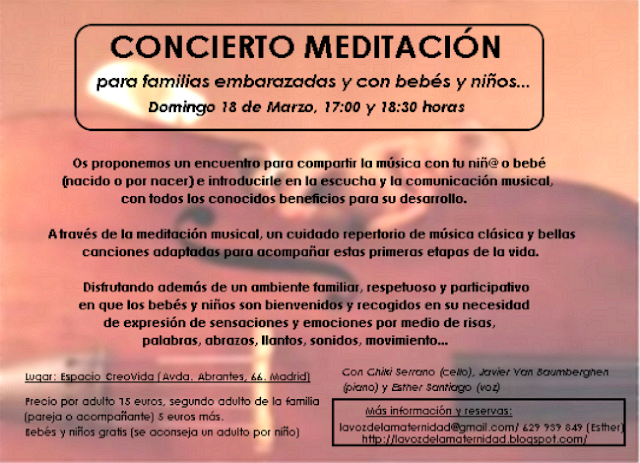CONCIERTO-MEDITACIÓN DOMINGO 18 DE MARZO