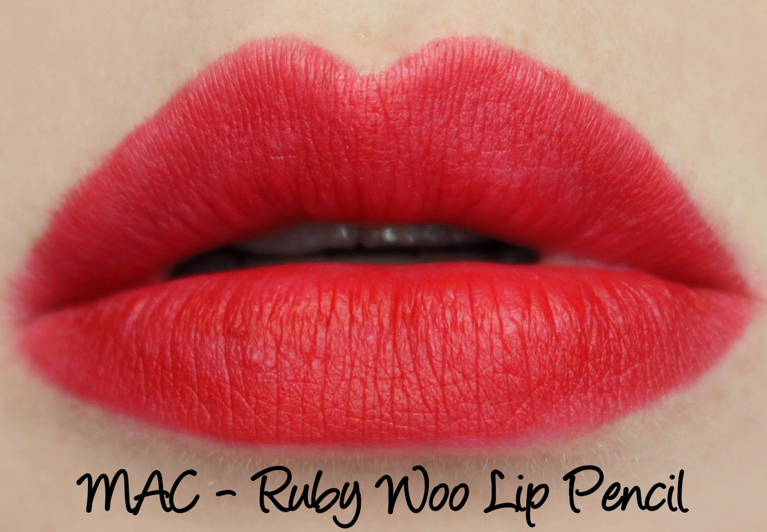 Mac Pencilled In Ruby Woo Lip Pencil Lipglass Swatches Review