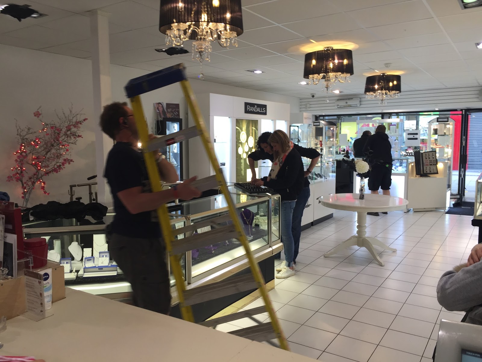 Randalls Jewellers Filming of Barclay Card at Randalls Jewellers