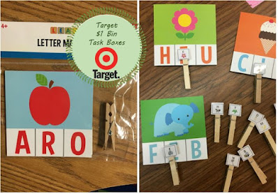 Target Dollar Bin Task Boxes for Special Education