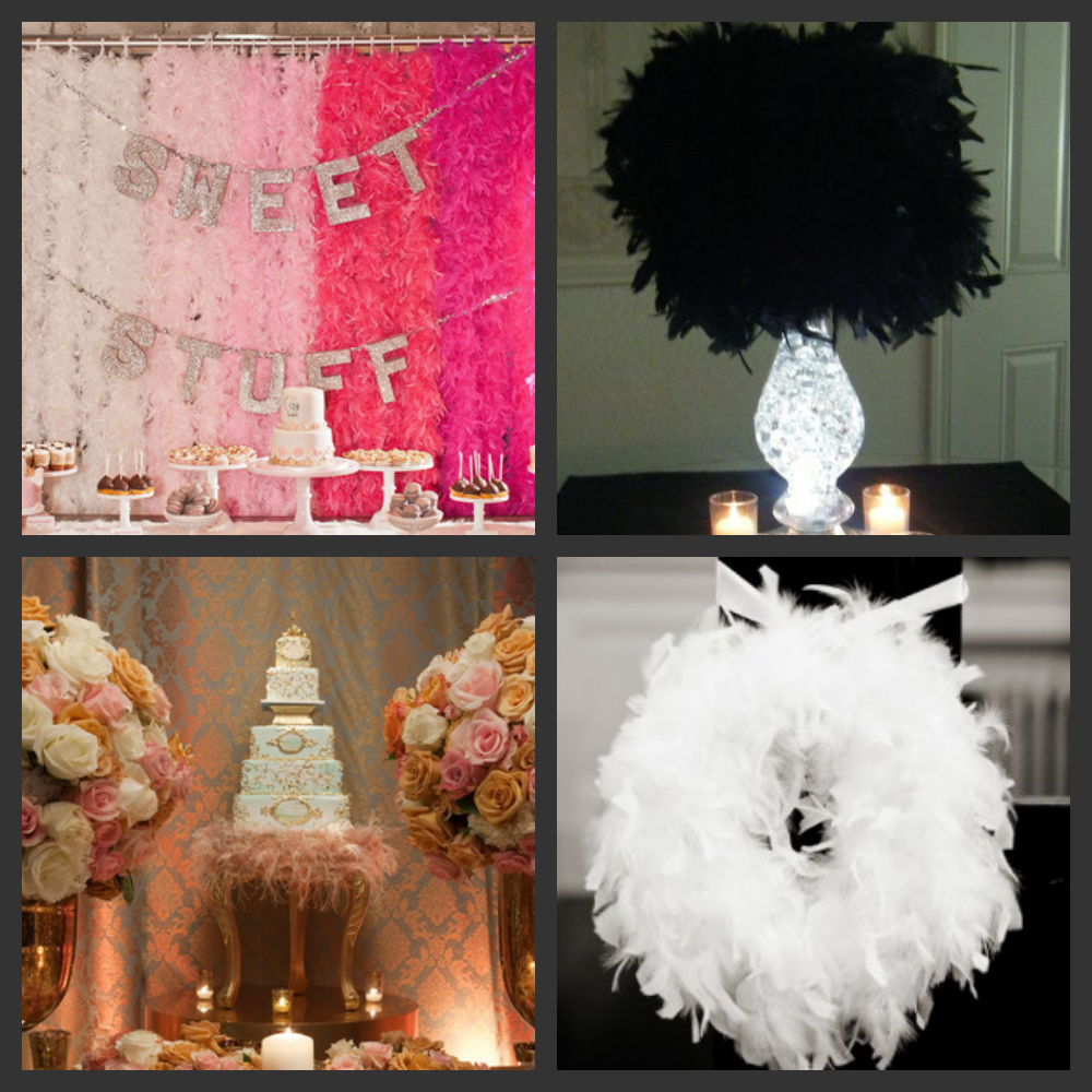 Weddings Are Fun Blog Creative Ways to Use Feather Boas in Your Wedding
