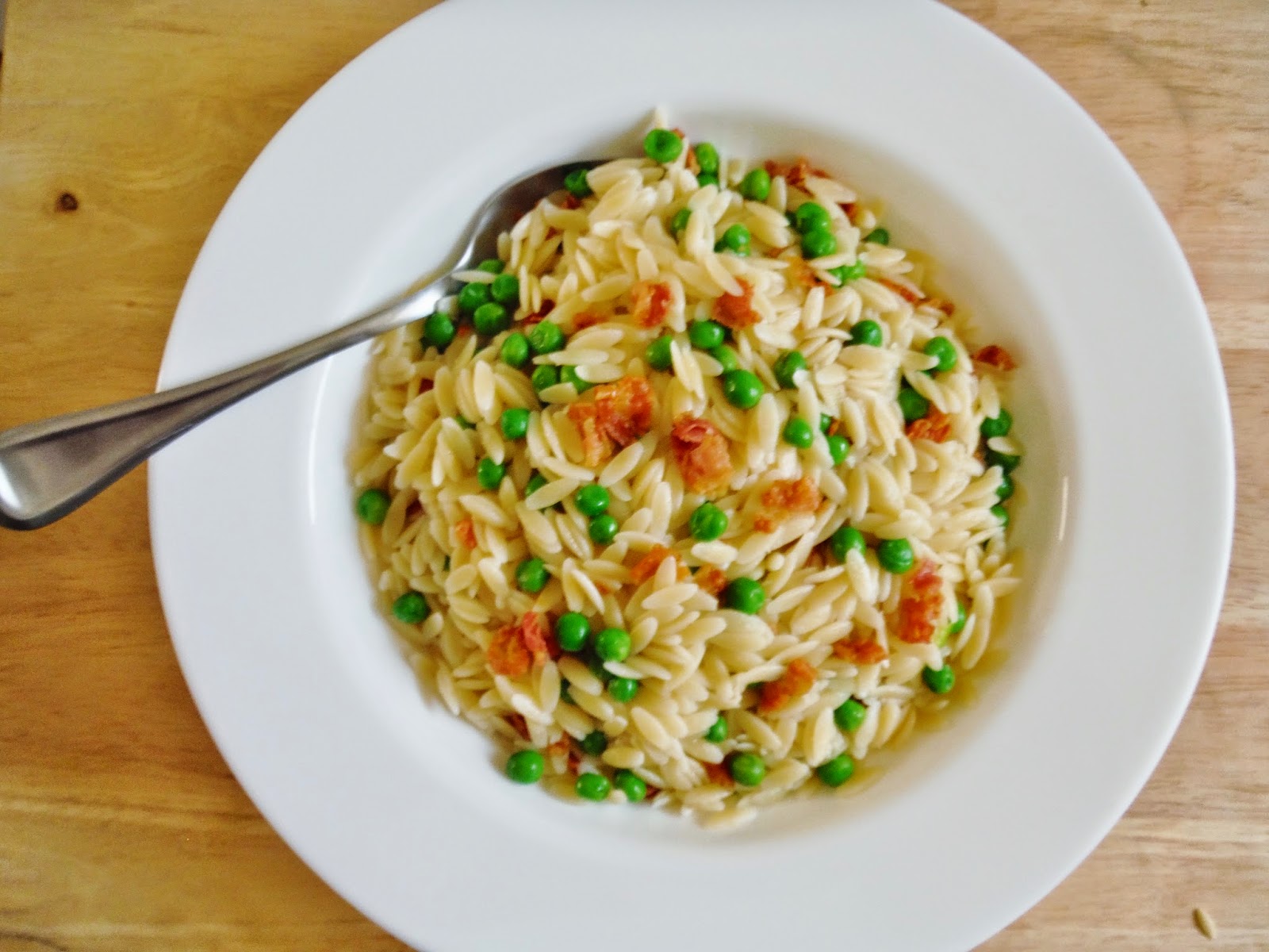 King's One Pan Prep Orzo with Pancetta and Peas