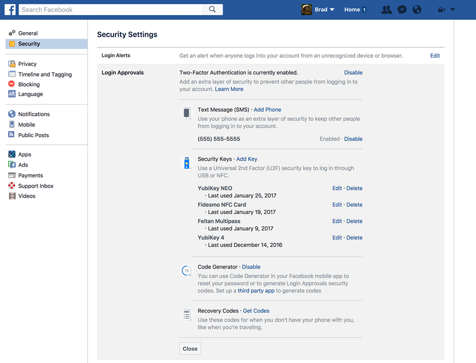 Now Facebook has a “security key” feature to protect you from hackers
