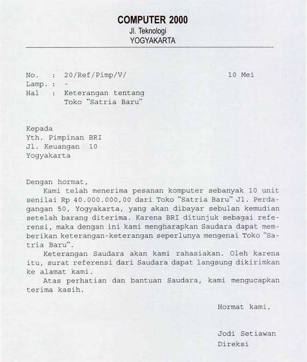 Contoh Surat Bersifat Rahasia - Pengertian Surat Referensi Dan Contohnya Kanal Informasi contoh surat bersifat rahasia pengertian surat referensi dan contohnya kanal informasi