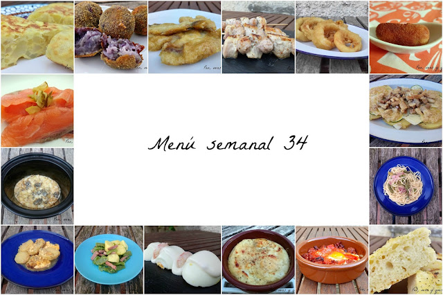 Menú semanal 34