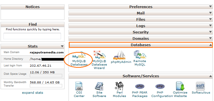 cara membuat database MySQL di cPanel hosting