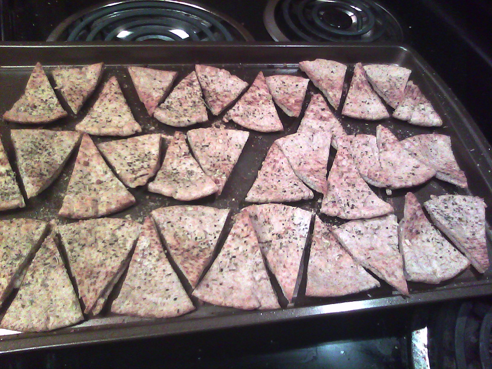 Backyard Patch Herbal Blog Weekend recipe Herb Flavored Pita Chips