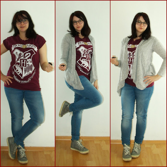 [Fashion] I am - and always will be - a Potterhead Hogwarts Shirt & Jeans