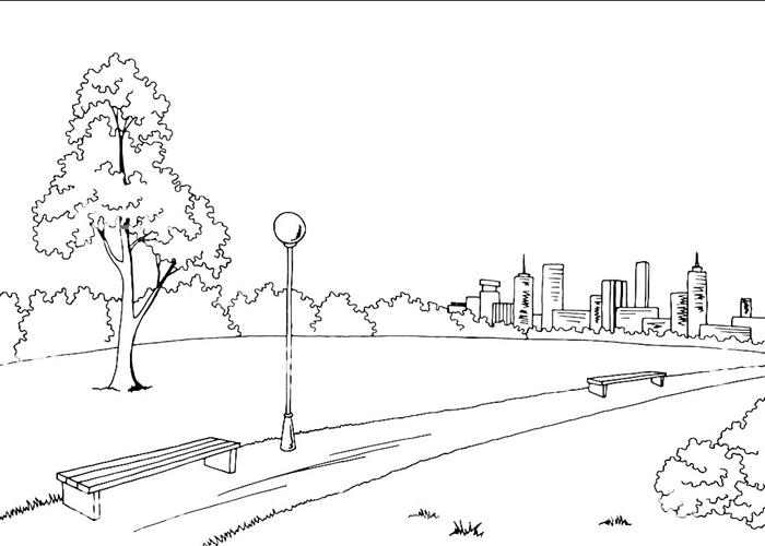 gambar pemandangan untuk diwarnai anak paud dan tk | mari ...