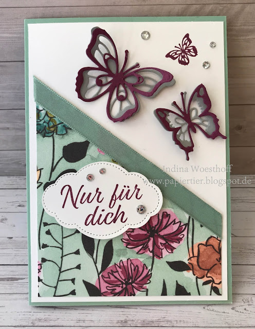 papiertier Indina | Blog Hop Farbchallenge | Voller Schönheit | Schmetterlinge
