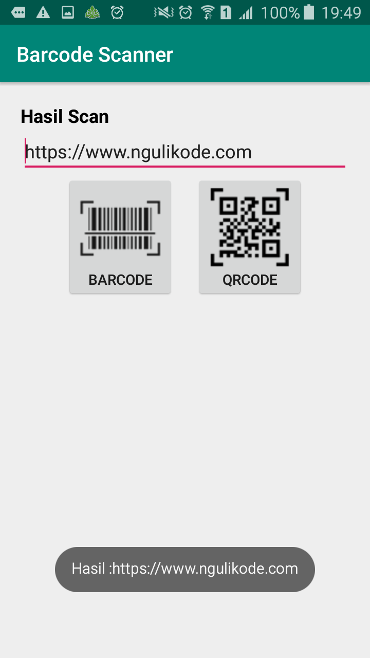 Membuat Aplikasi Barcode Scanner Dengan Memanfaatkan Aplikasi Zxing