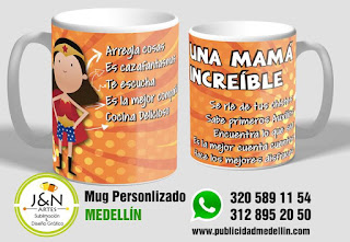 Mug perosnalizado en Medellin super mama