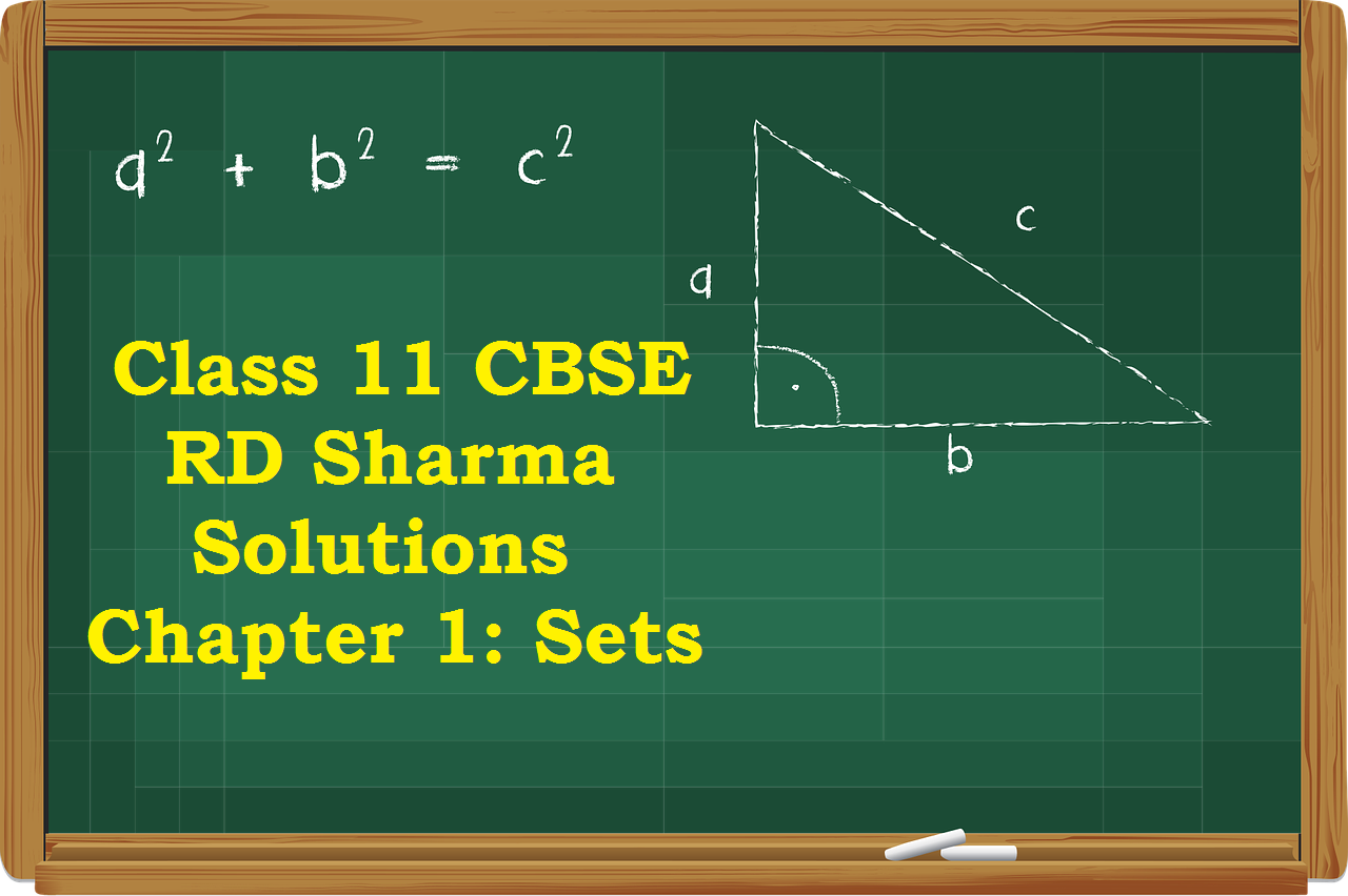 CBSE Class 11 RD Sharma Solutions Chapter 1 Sets