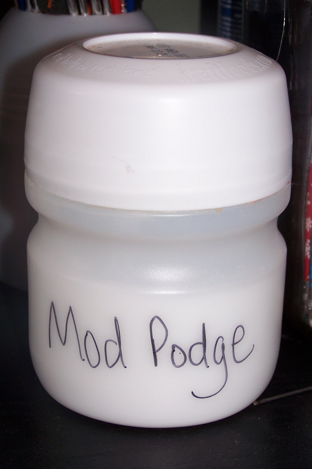 RaisingMy2Beauties HOMEMADE MODGE PODGE