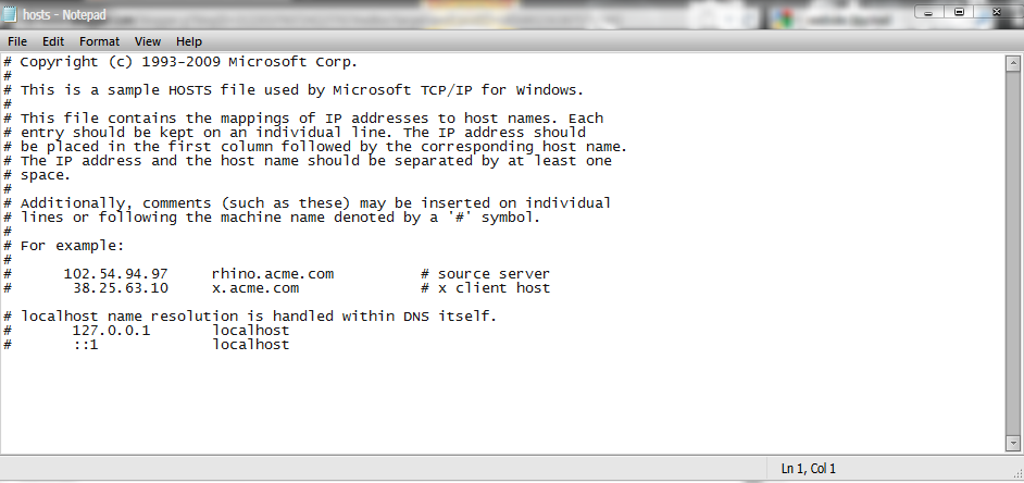Localhost 1.1. Localhost 1.1