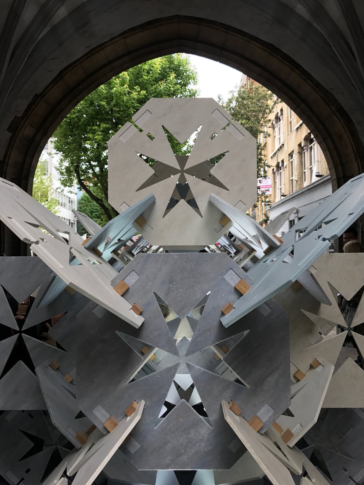 Clerkenwell Design Week, installation, St Johns square, designhounds, design blogger, corian design