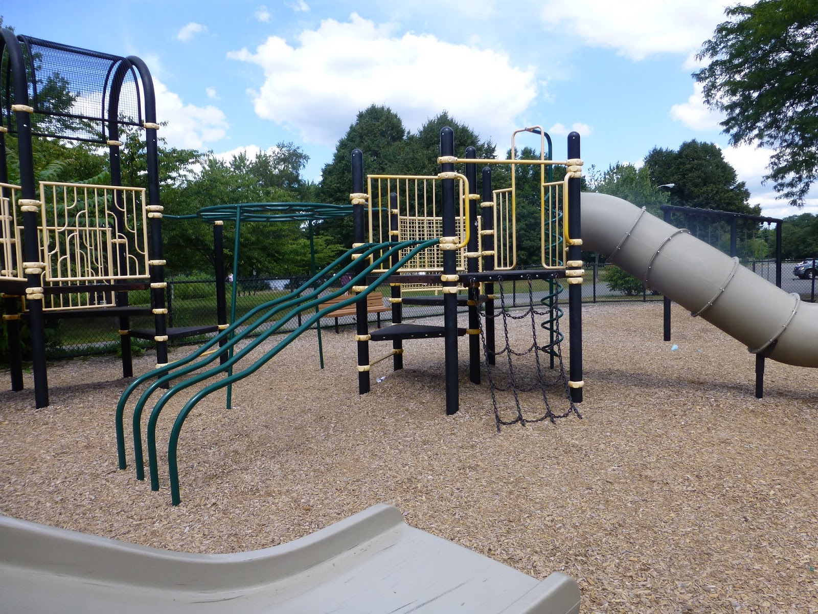 Visiting Brookline Playgrounds Artesani Park & Wading Pool