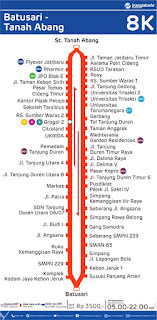 peta rute transjakarta batusari tanah abang