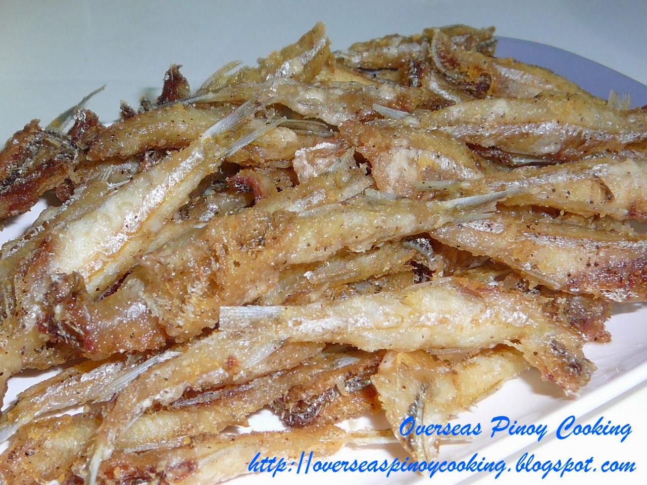 Crispy Fried Dilis, Deep Fried Fresh Anchovies