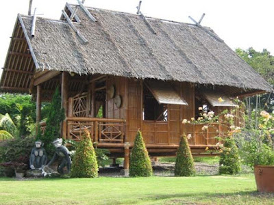 desain rumah bambu jepang