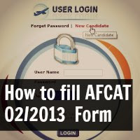 How to fill AFCAT 02/2013  Form