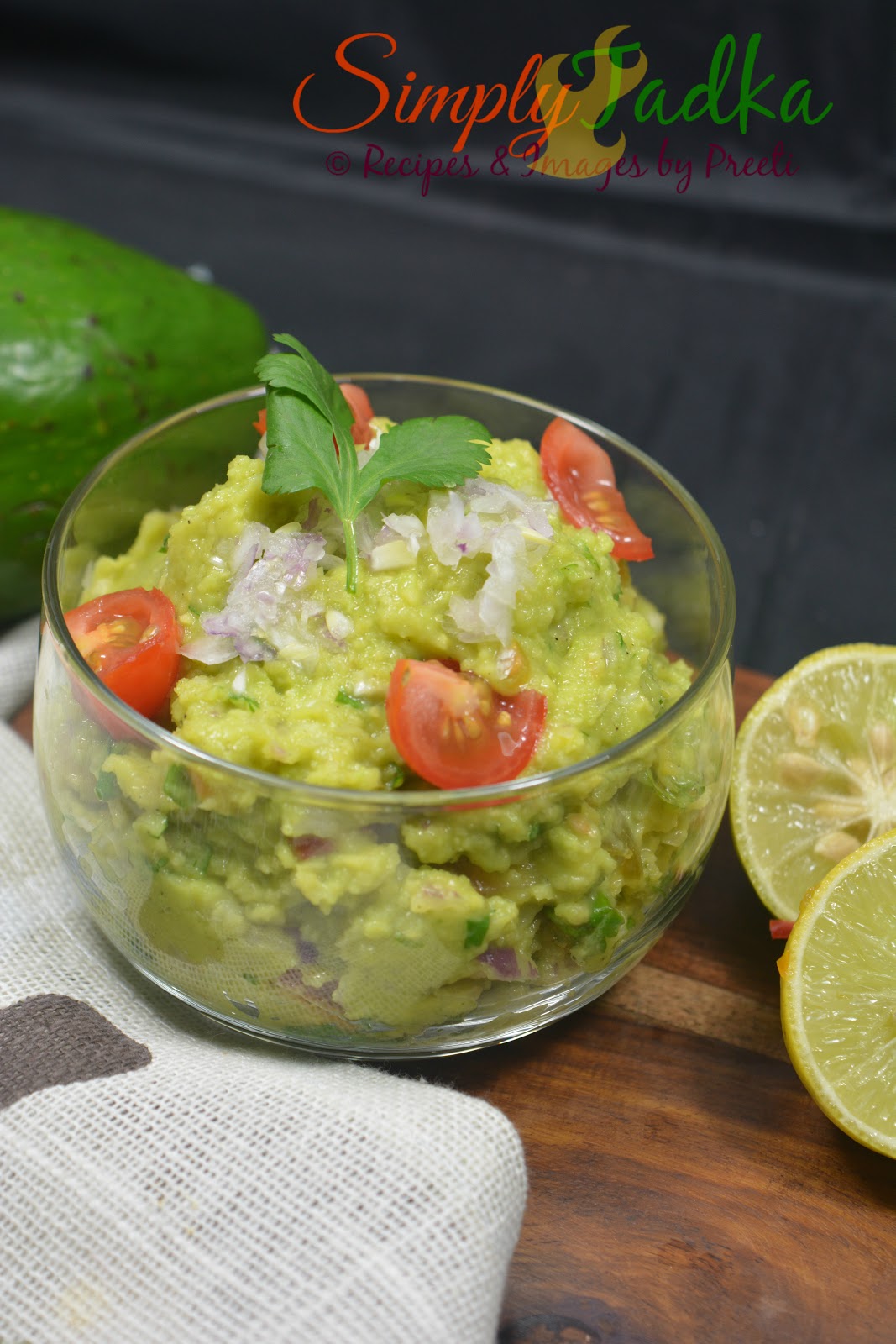 Mexican Guacamole | Homemade Mexican Avocado Dip | Simply Tadka