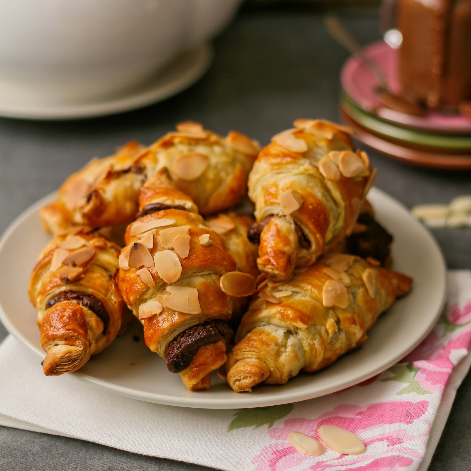 Cupcakes & Couscous Mini Chocolate and Almond Croissants