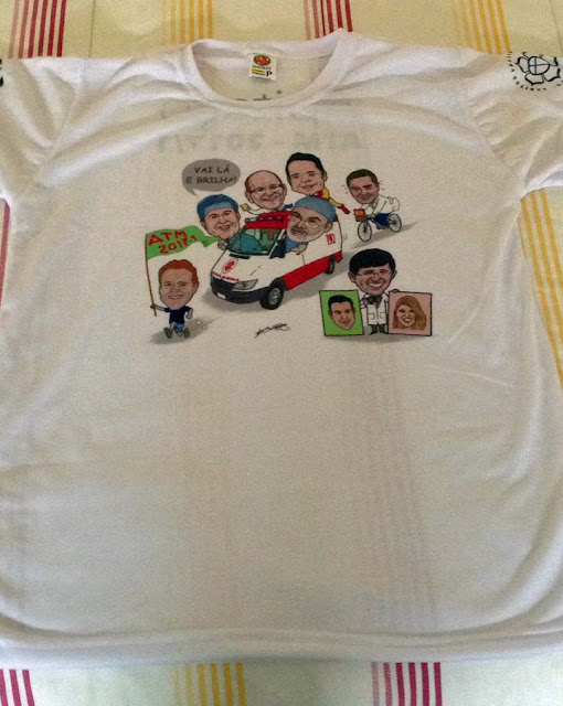 Camiseta com caricatura