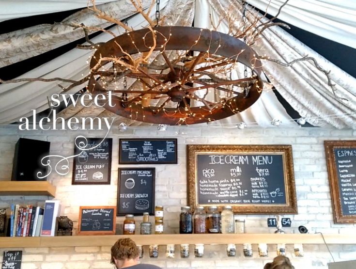 Ice Creamery Ceiling and Menu Boards