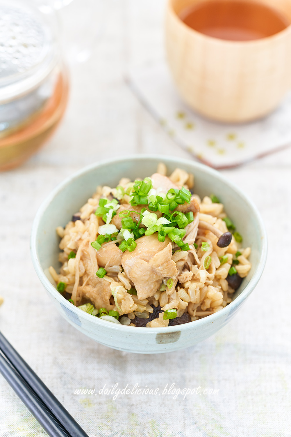dailydelicious Brown Rice with Mushroom One dish meal