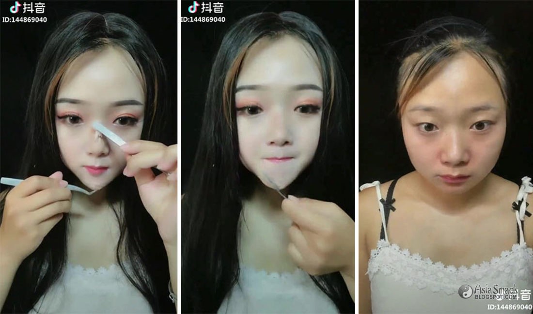 Trending Chinese Makeup Transformation Before and After