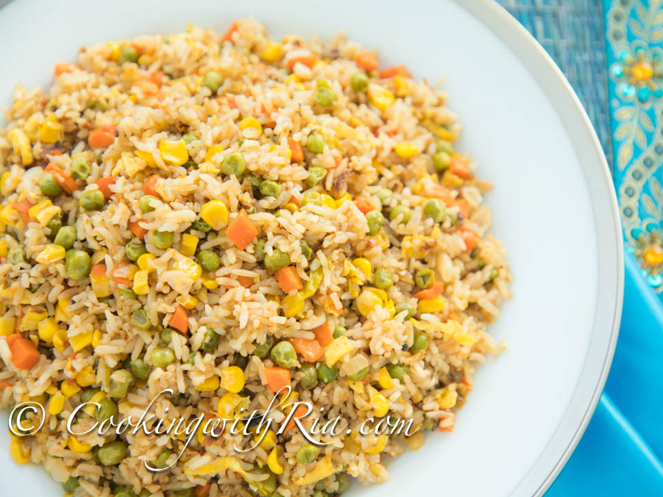 Happy New Year Quick Peas & Carrots Fried Rice Cooking With Ria