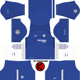Chelsea F.C. Kits 2017/18 - Dream League Soccer