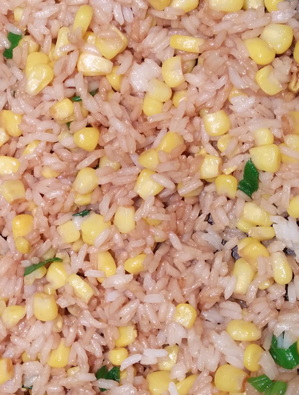 Asian Marinated Chicken with Corn and Basil Faux-Fried Rice