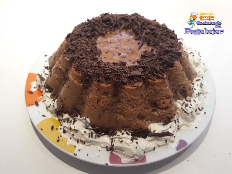 Flan de chocolate