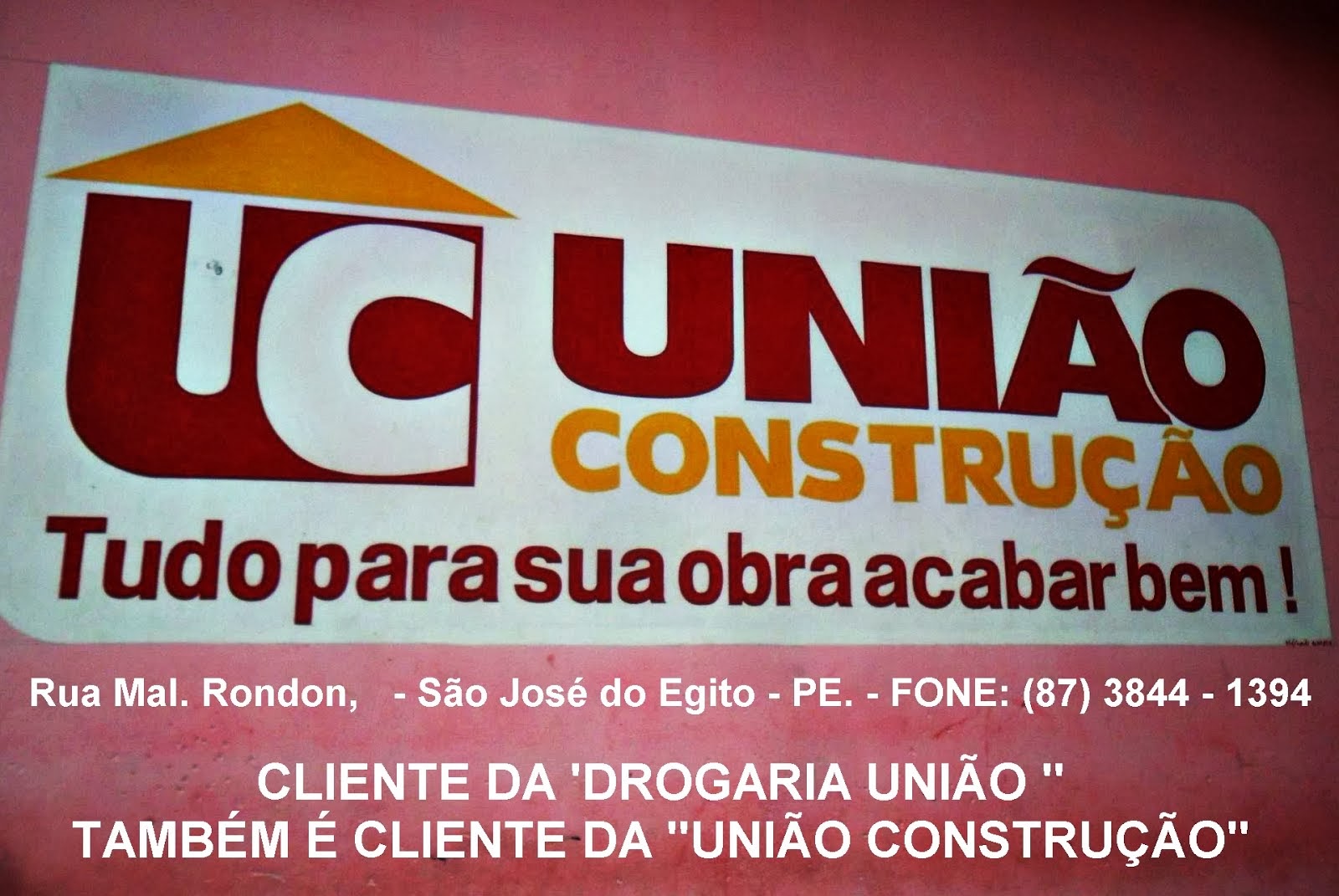 UNIÃO CONSTRUÇÃO - São José do Egito - PE.