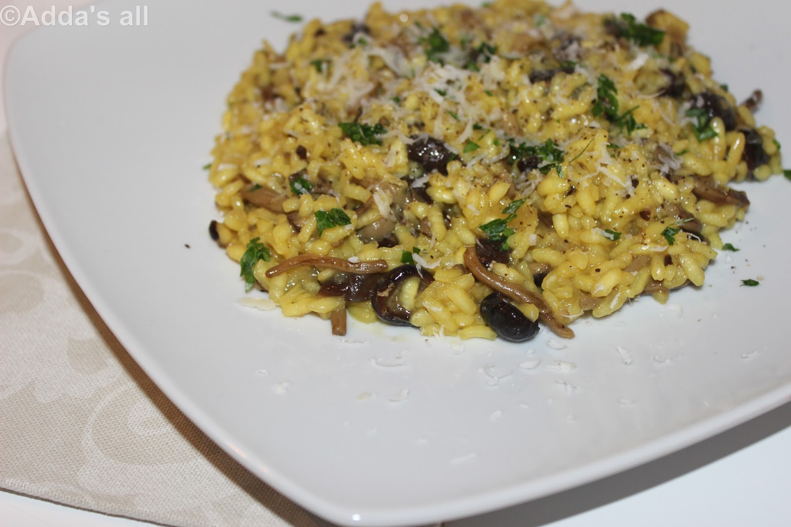 Adda's All Risotto ai funghi chiodini