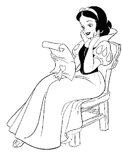 coloring pages snow white