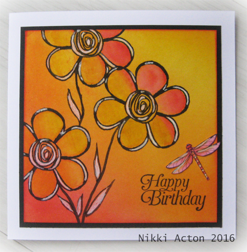 Distress Ink Ombre Emma Godfrey Stamps Nikki Acton Distress Ink Ombre Emma Godfrey Stamps Nikki Acton