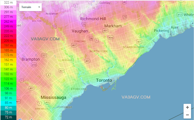 Toronto Topographic Map VA3AGV