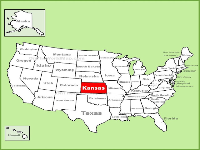Where Is Kansas On The United States Map | Usa Map 2018
