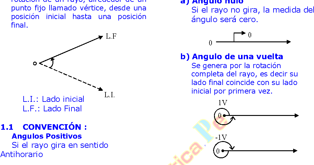 Angulo Trigonometrico Y Sistemas De Medidas Angulares Conversion Sexagesimal Centesimal Y Radial Ejercicios Resueltos De Trigonometria Preuniversitaria En Pdf