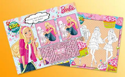 Jollibee party package - Barbie theme tray liners