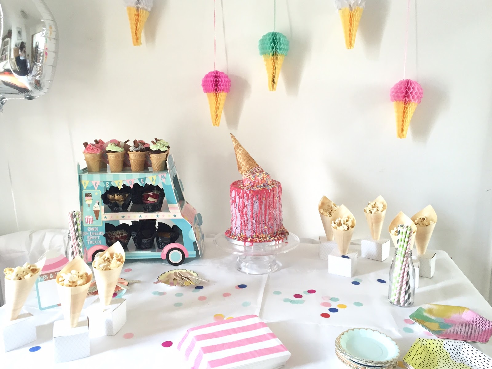 How To Create A Fun & Colourful Ice Cream Themed Birthday Party - Eat ...