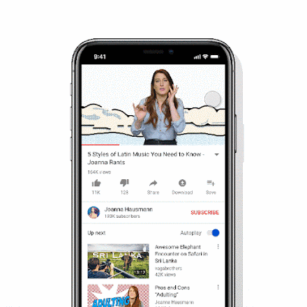 YouTube adds swipe-based navigation on your phone