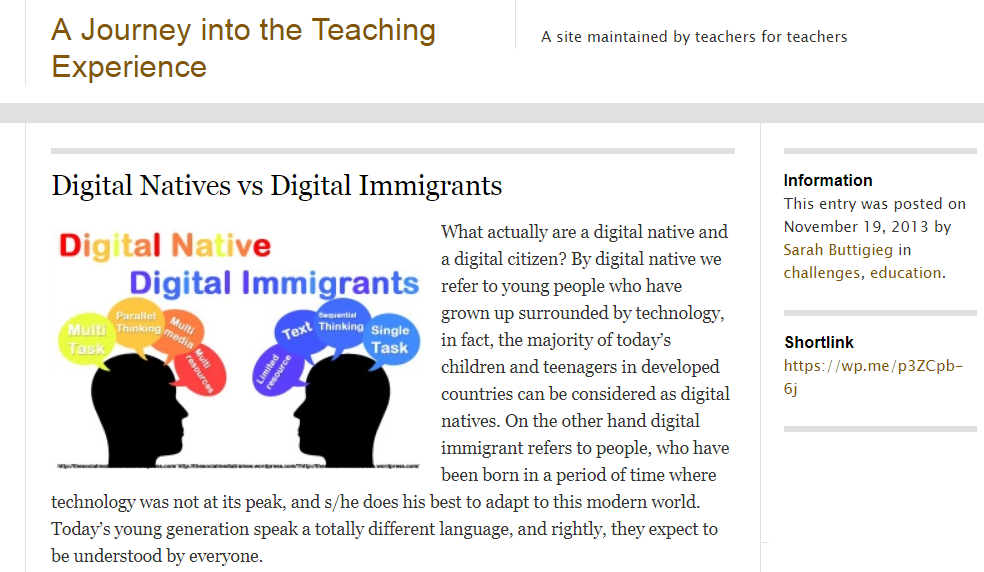Today's Students Are Digital Natives: A Myth