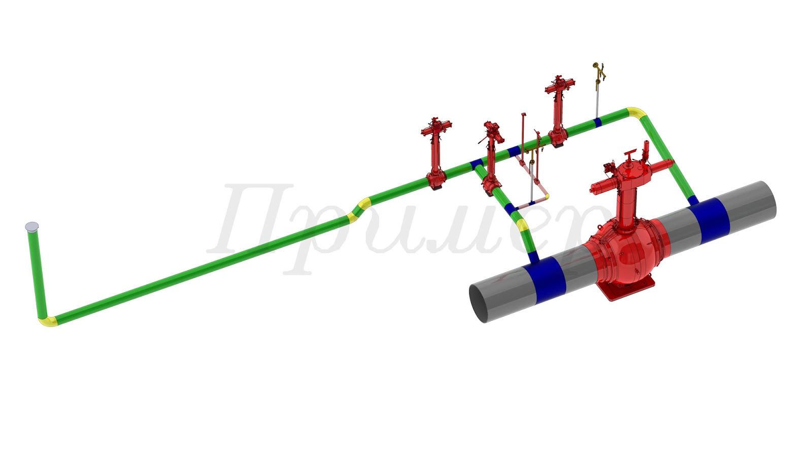 Продувочные свечи газопровода
