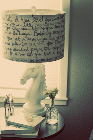 sharpie decorated lamp cover 