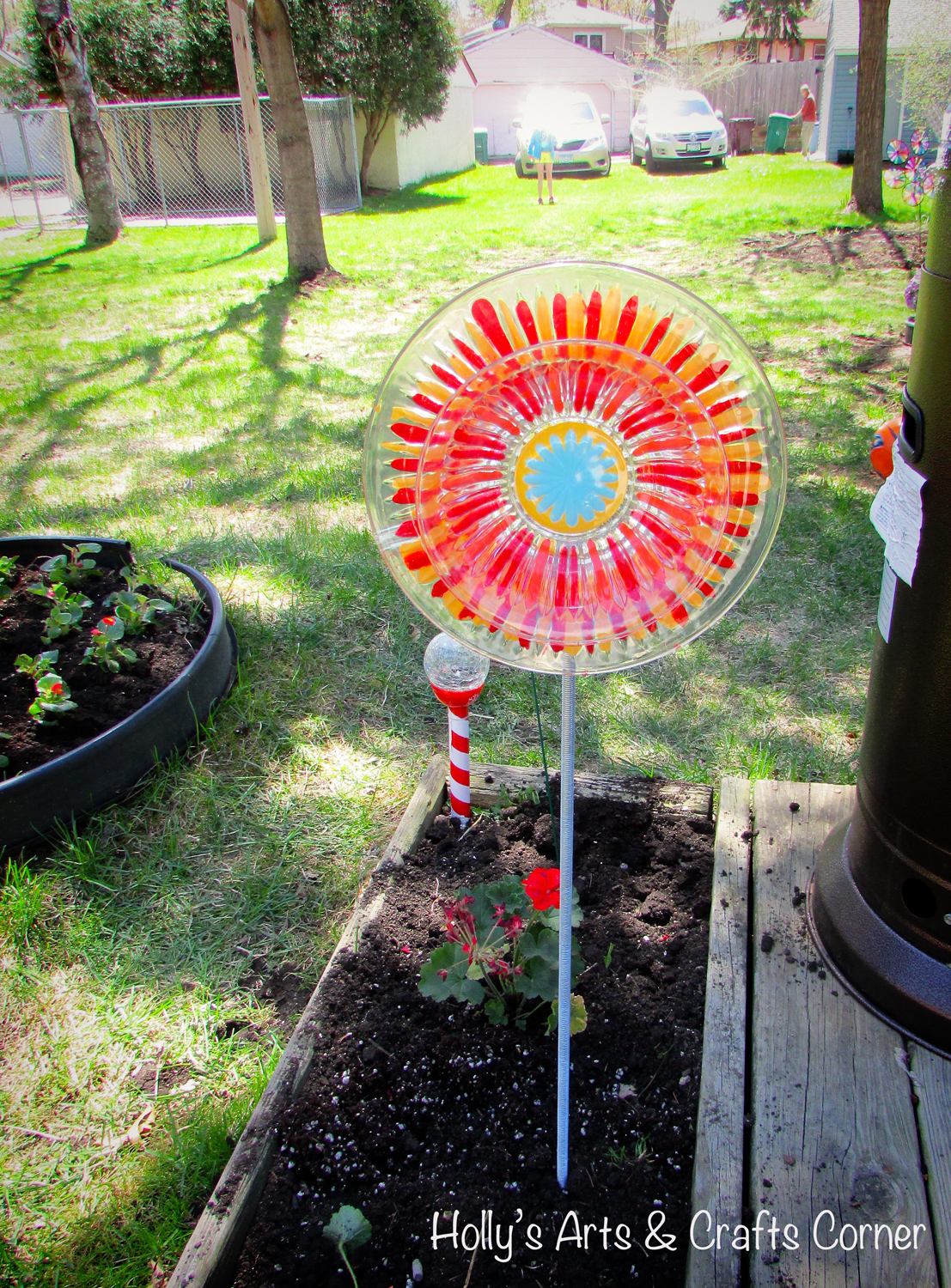 Holly's Arts and Crafts Corner: Craft Project: Handpainted Garden Art